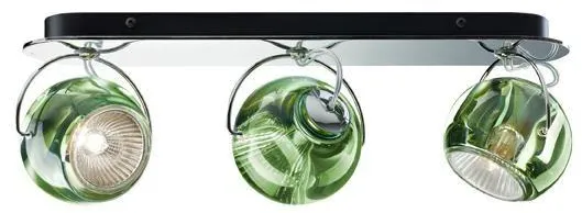 Fabbian Beluga Væg/Loftlampe Tripple Grøn